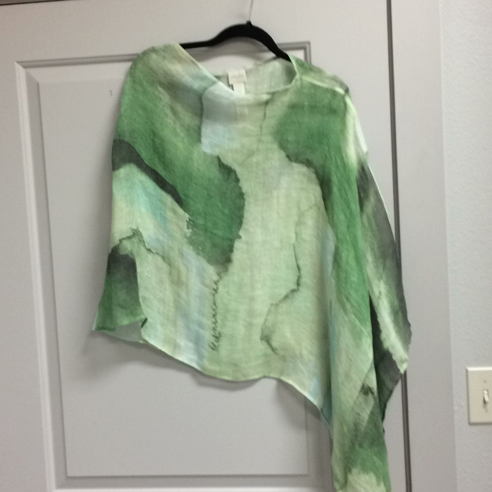 Chicos Lynn in poncho